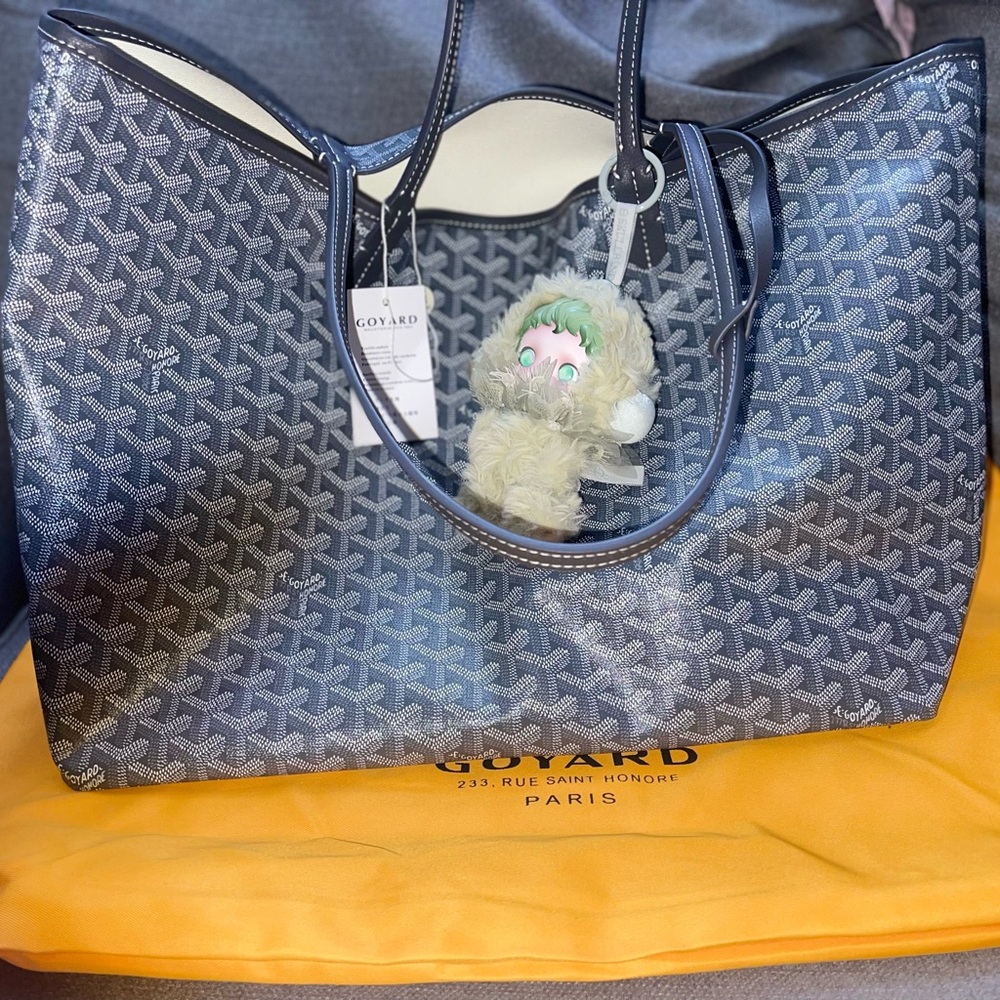 Goyard Black and White Tote Bag